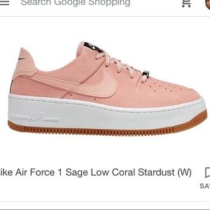 Coral Nike air force 1